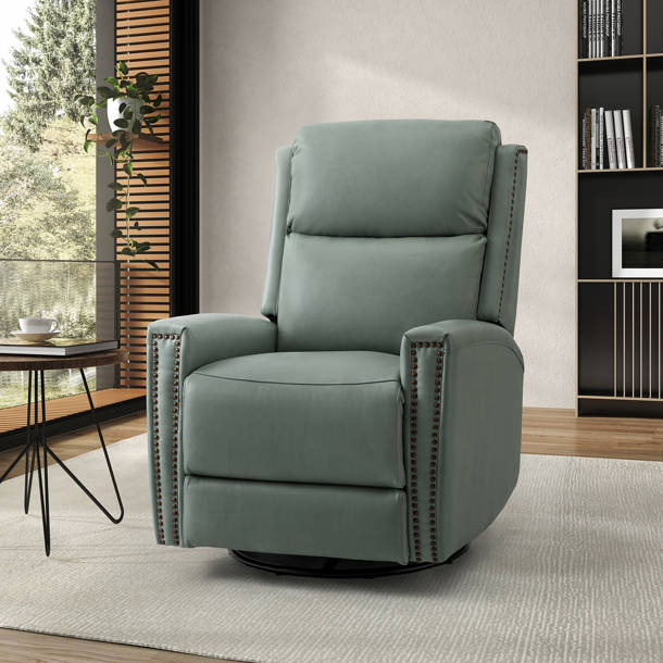 Red Barrel Studio® Tarjani Leather Recliner & Reviews Wayfair